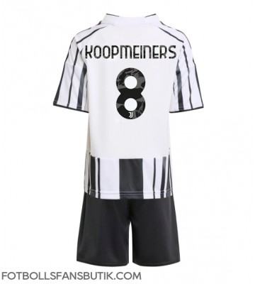 Juventus Teun Koopmeiners #8 Replika Hemmatröja Barn 2025-26 Kortärmad (+ Korta byxor)
